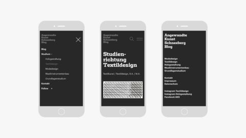 Design Blog der Angewandten Kunst Schneeberg, Design und Webdevelopment von Zentrumwest