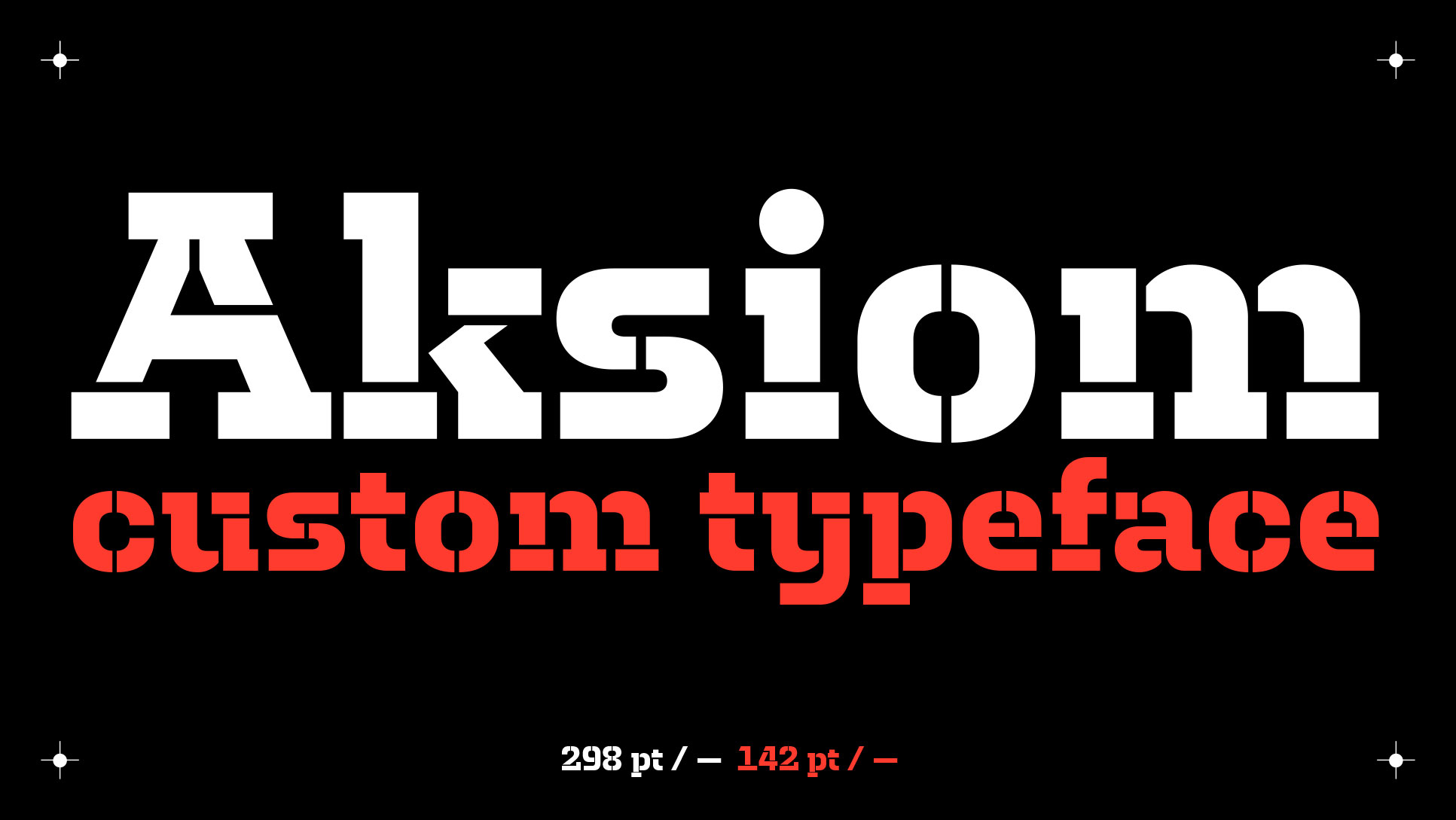 Typespecimen Custom Font Aksiom AKS Angewandte Kunst Schneeberg, gestaltet von Zentrumwest